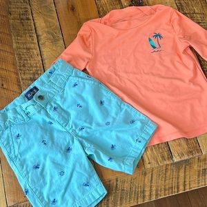 Swim shirt and shorts